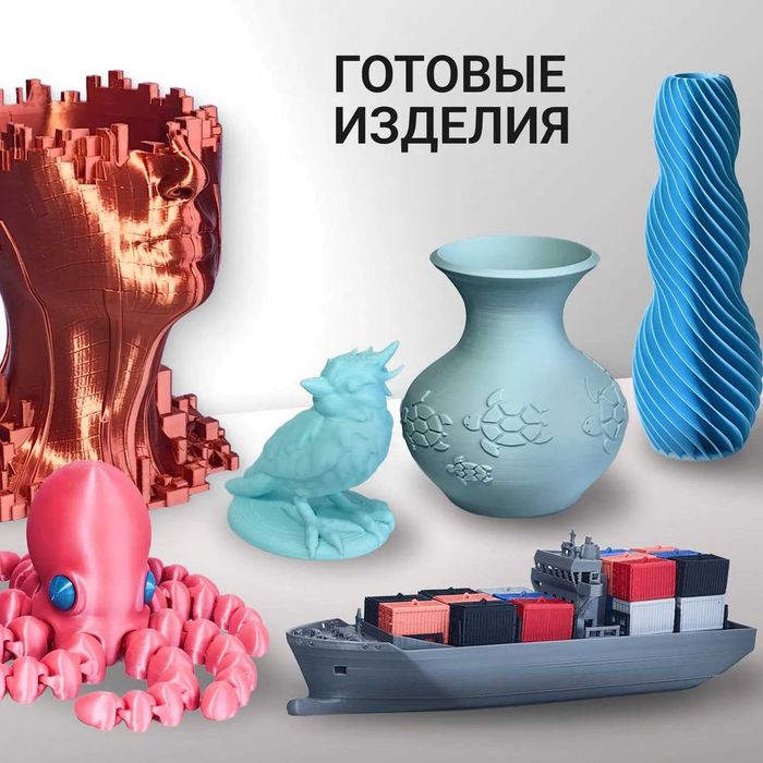 Пластик 3D принтера PLA белый 1.75 мм 1 кг филамент для 3D печати/PETG