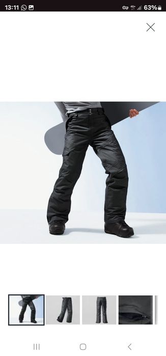 Pantaloni Ride sky, snowboard,noi, L,48,Recco,blue jeans