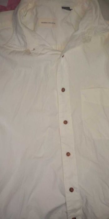 Oferta! Camasa BBC Traders Collection , alba, maneca lunga & buzunar