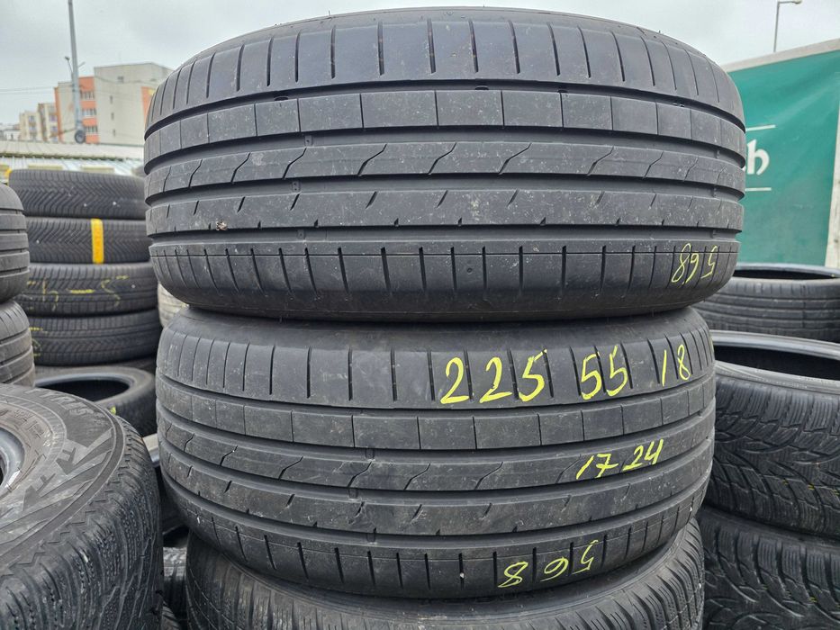 2бр Летни гуми 225 55 18 - Hankook - DOT 2024