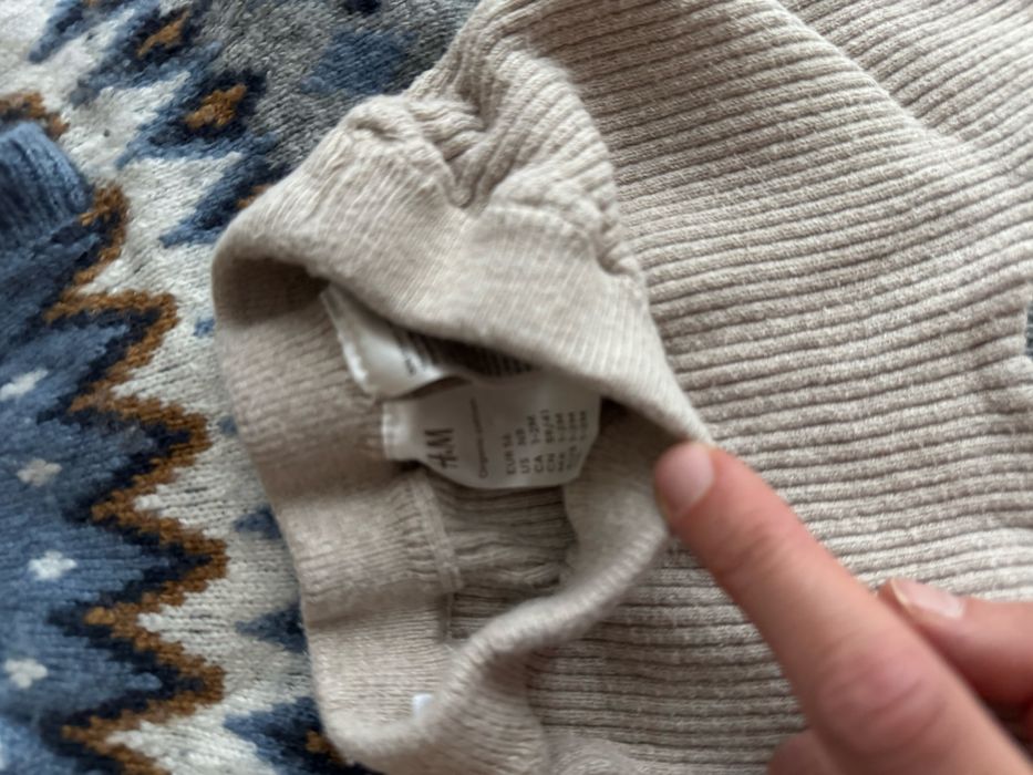 Бебешки пуловер+подарък панталон 0-3м