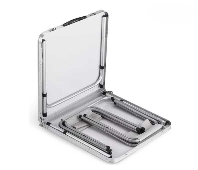 Сгъваема къмпинг маса с 4 стола 60 х 120 см