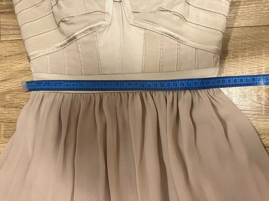 Rochie bej cu corset Warehouse Spotlight S UK8