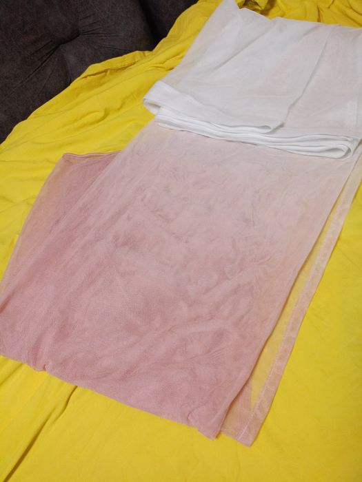 Ново преливащо перде пепел от рози цвят.Ширина 3.30 м.Държина 1.80