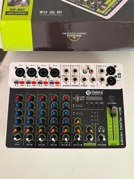 Mixer audio profesional cu 8 canale nou