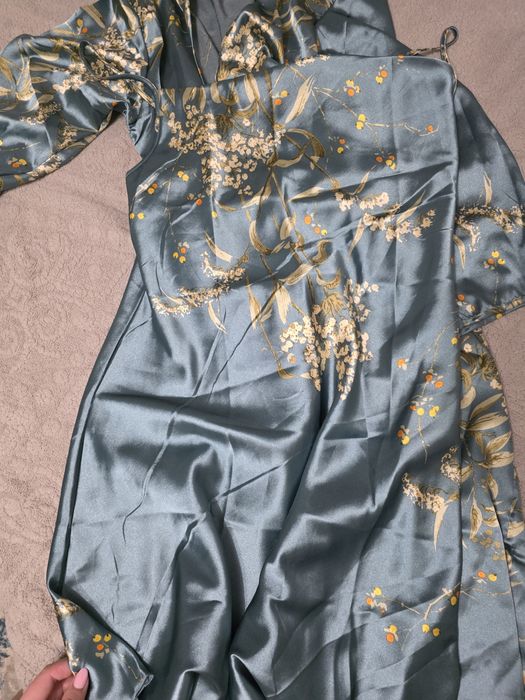 Set turcoaz furou si halat marime M si S