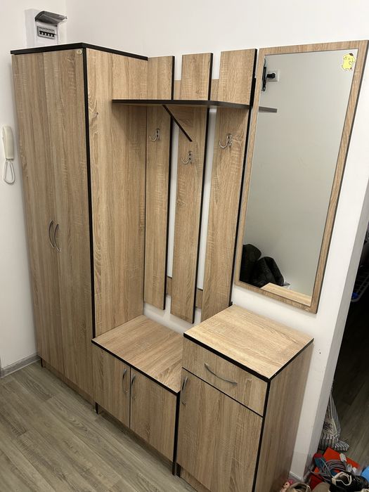 шкаф вешалка зеркало