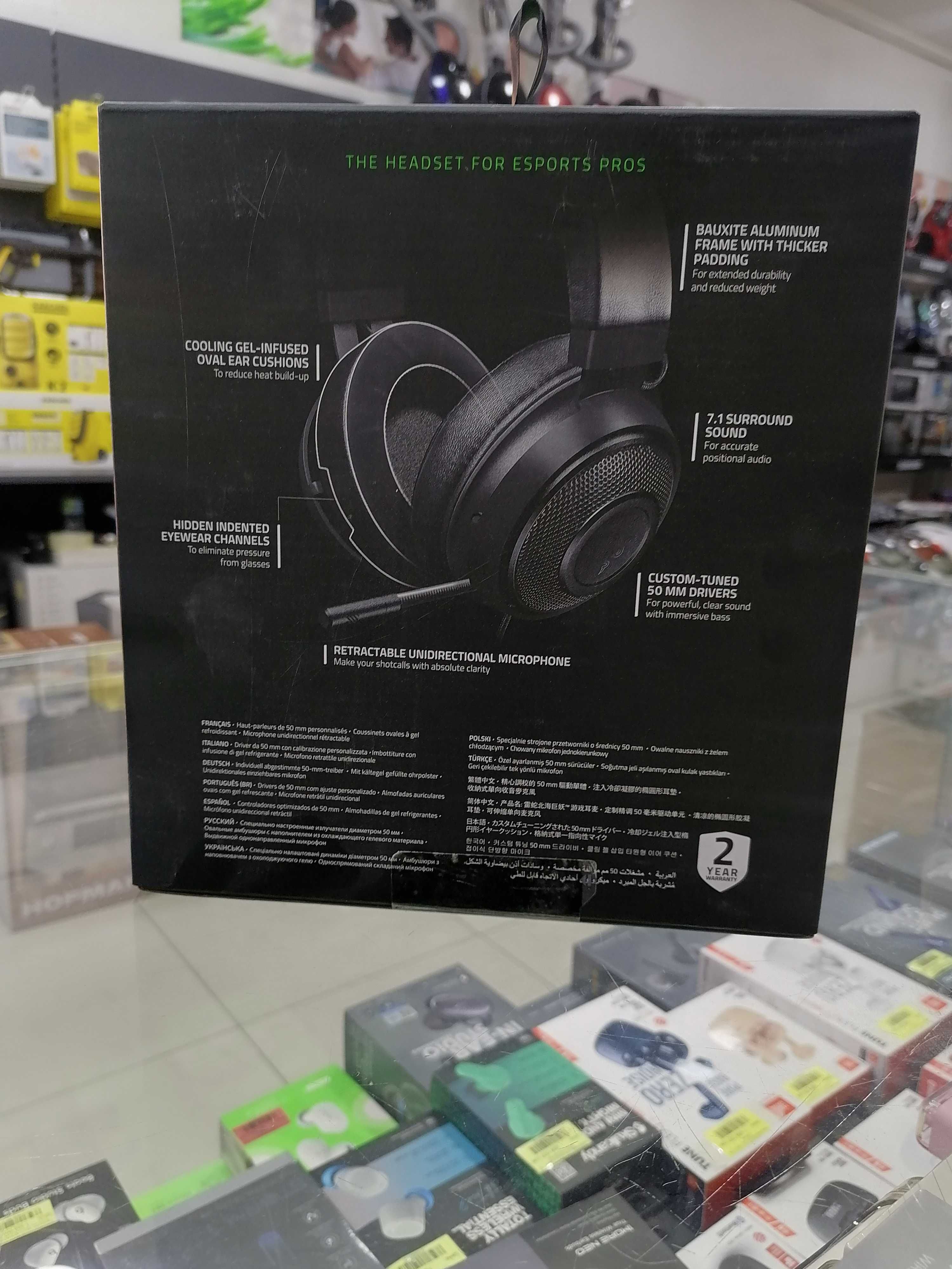 Наушники для стримов, игр. Наушники для компьютера Razer Kraken X: 987 000  сум - Наушники Ташкент на Olx