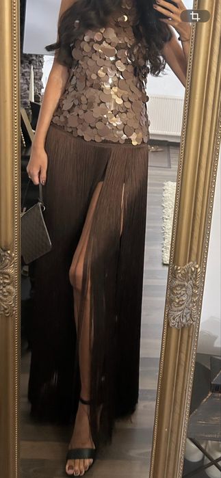 Rochie Maro cu franjuri