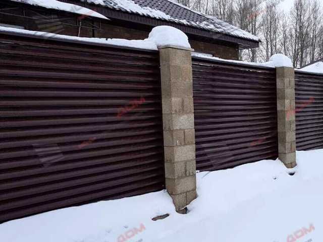 Забор жалюзи горизонтальный