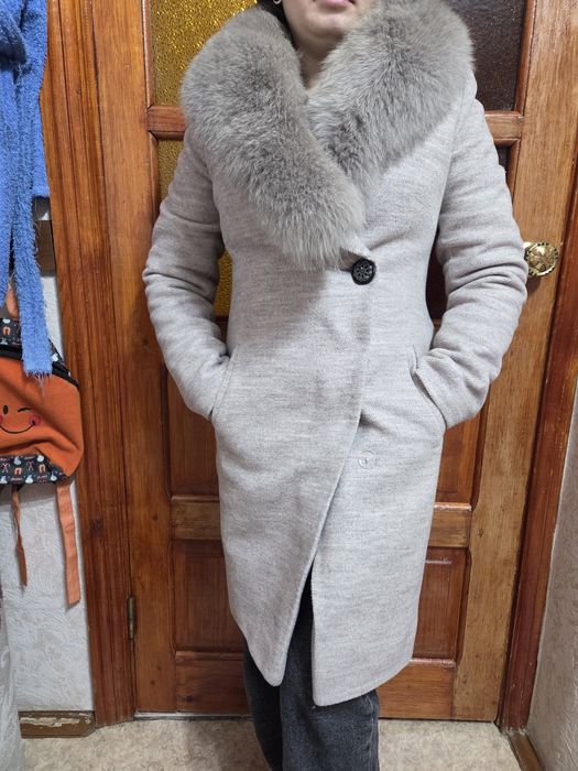 Зимнее натуральное пальто