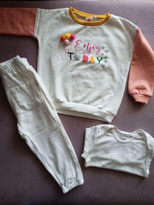 Боди пуловер дънки рокля потници  92 98 George H&M NEXT M&S
