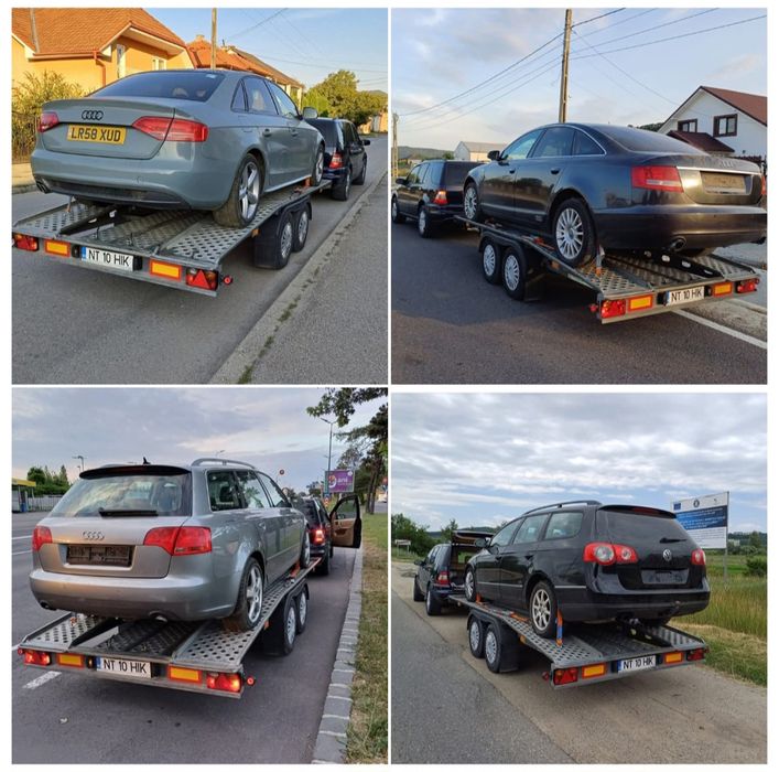 Tractari auto intern Platforma auto Transport utilaje mici dimensiuni