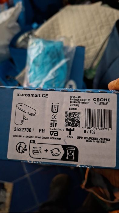 5 Baterii lavoar cu senzor GROHE  E36327001 crom-ALAMA MASIVA