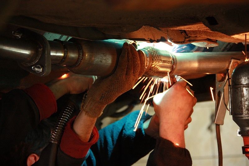 Ремонт глушителей Сварочные работы
