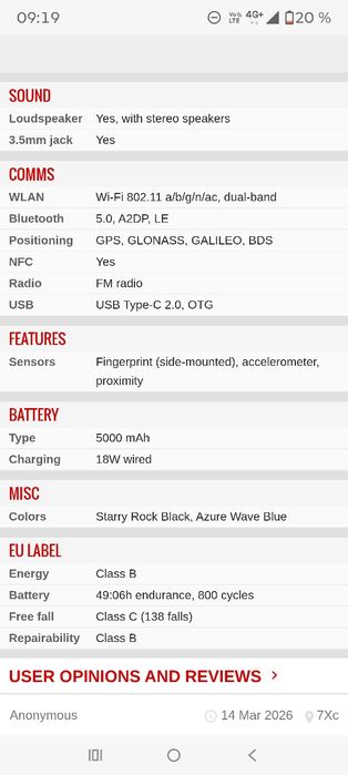 Telefon smartphone Blackview Shark 9 5G nou sigilat