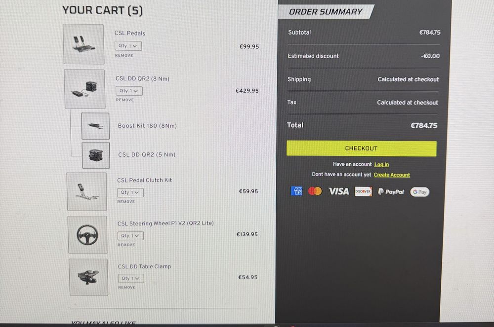 Fanatec bundle Volan + 8nm kit + 3 pedale s