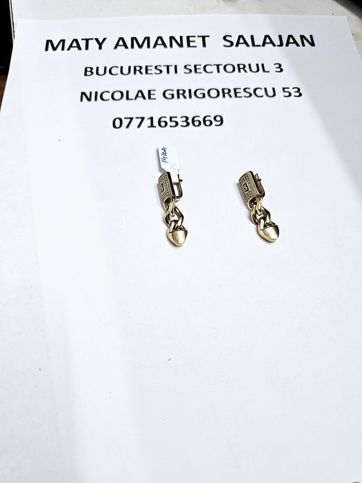 Vand cercei monaco din aur 14 k 6.51 g cod 533