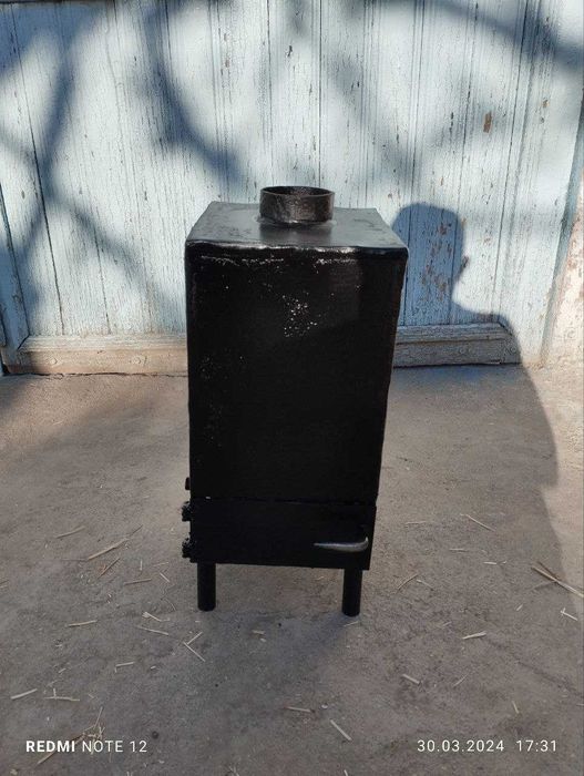 Печка-котел стальной газовой