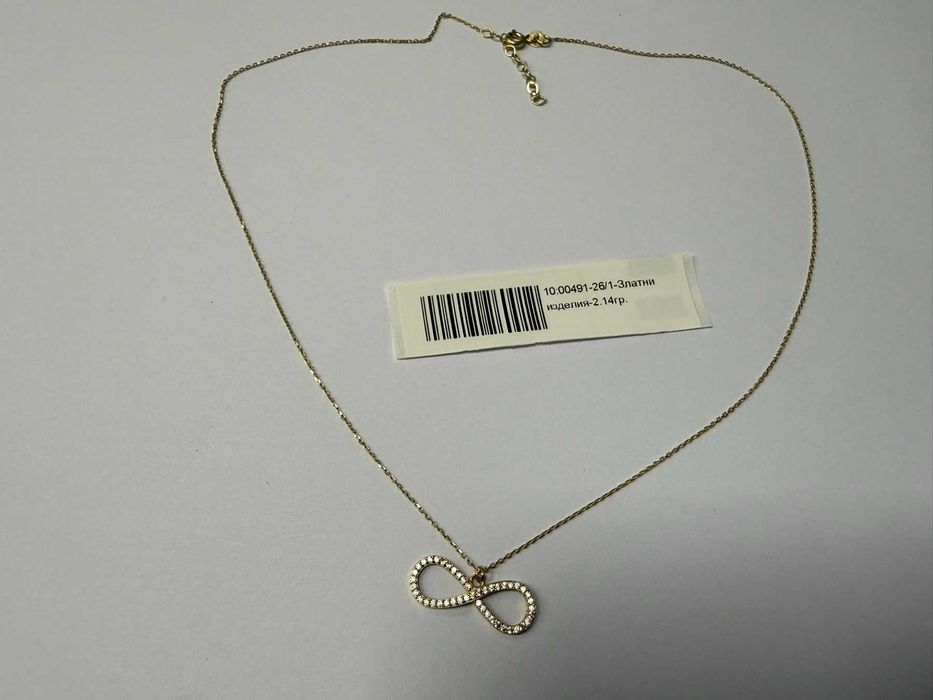 Златно дамско колие - 2.14гр. - 14К
