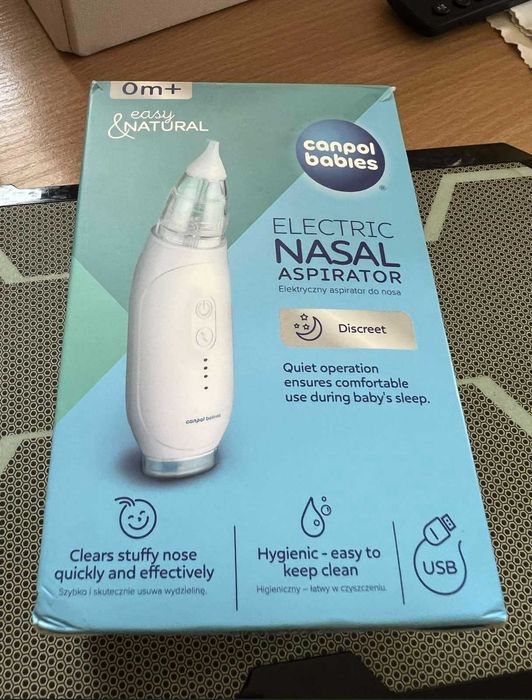 Продавам електрически аспиратор за нос на Canpol babies