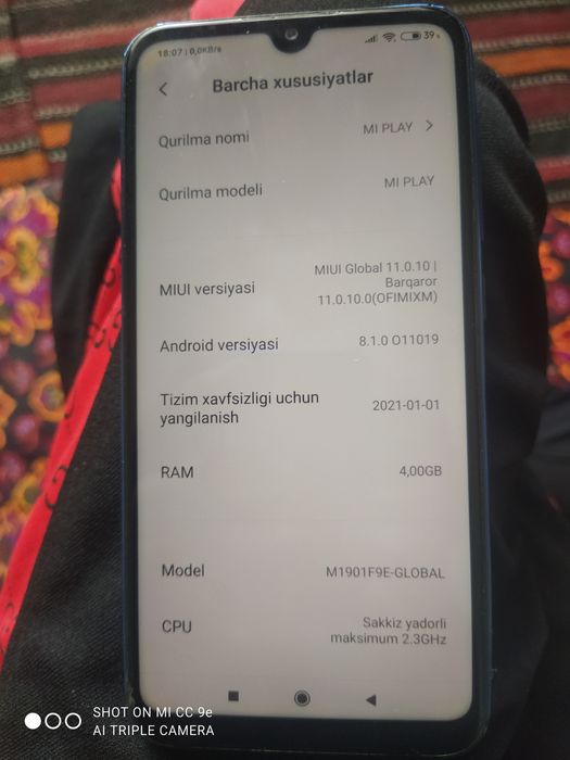 Mi play 4/64 holati ideal