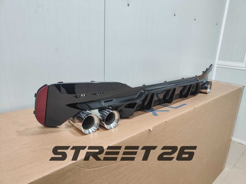 Difuzor bara spate M5 + Tipsuri evacuare BMW Seria 5 G30 G31 (17-23)