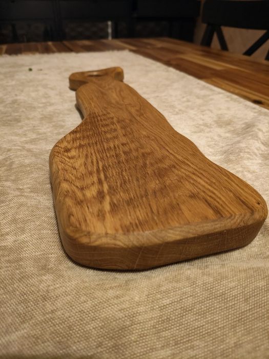 Platou servire handmade din lemn de stejar