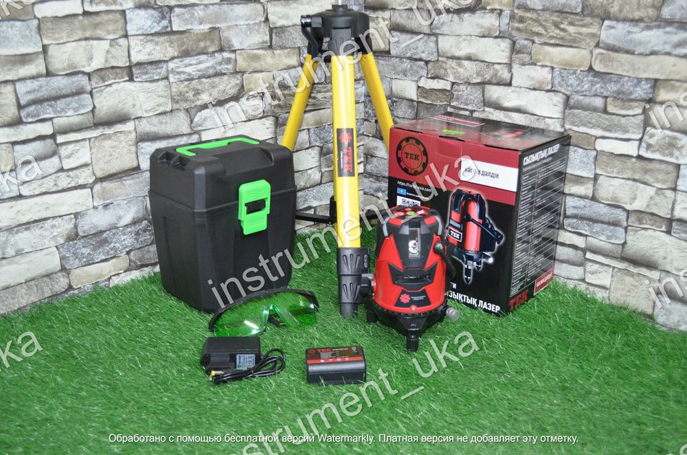 Лазерный уровень ТЕК 5 лучей (зеленый)