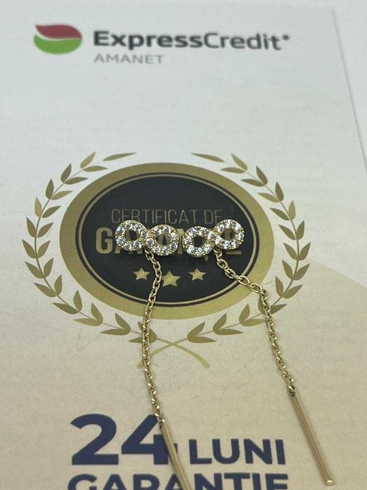 Cercei 14k 1.77g ( Galata B8476 ) Garantie 2 ani!