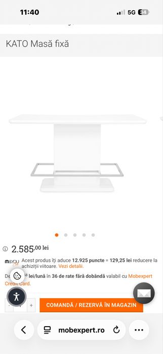 Set Masa inalta cu scaune Mobexpert.