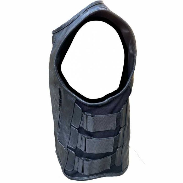 Кожен мото елек ROADER BLACK