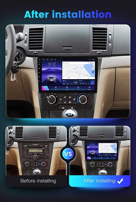 Navigatie Android 14 Chevrolet Epica 2004 - 2012 Waze CarPlay CAMERA
