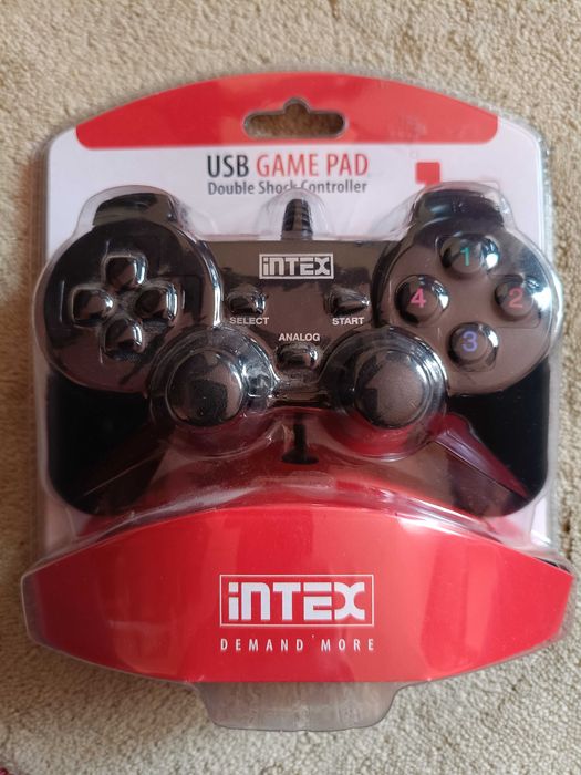 GamePad cu Vibrații (Double Shock) INTEX IT-GP02B pt. Laptop, PC - NOU