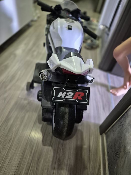 Motocicleta electrica copii NINJA DUO alb