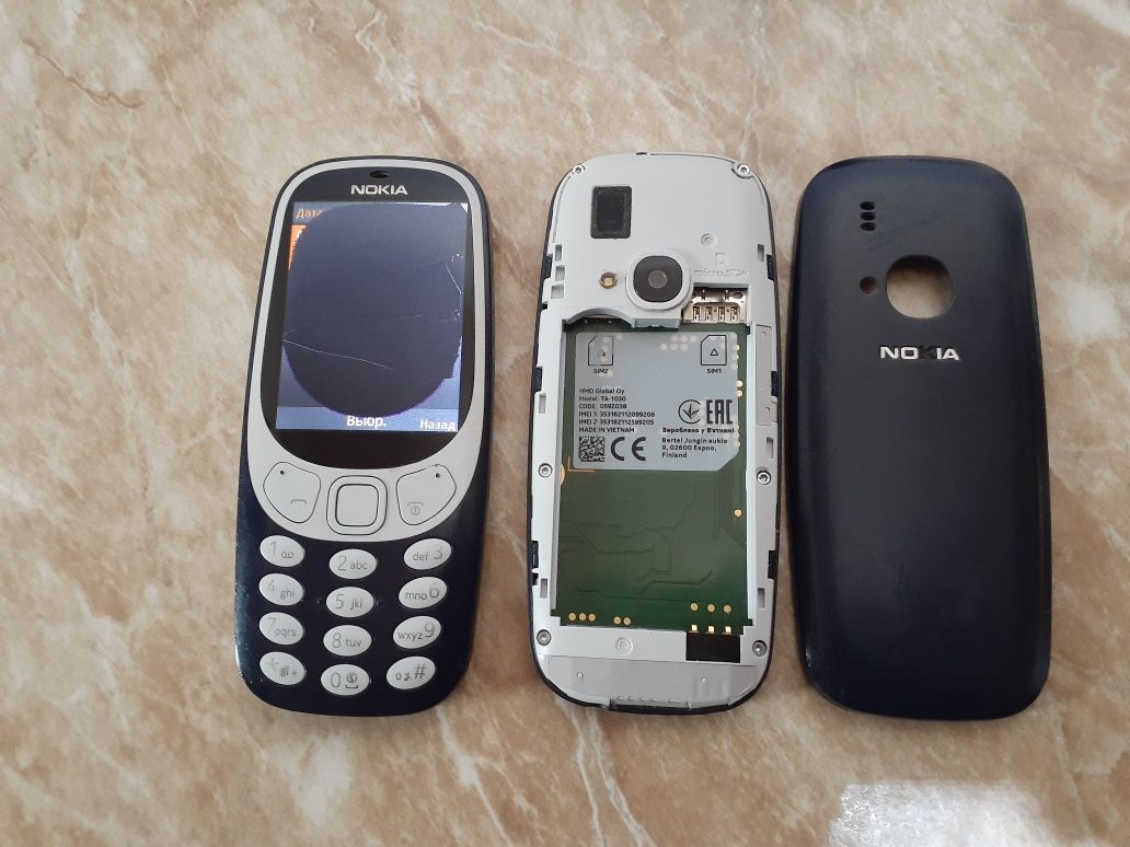 2 та NOKIA 3310 TA-1030 имей отган 2таси 450000: 400 000 сум - Мобильные  телефоны Ташкент на Olx