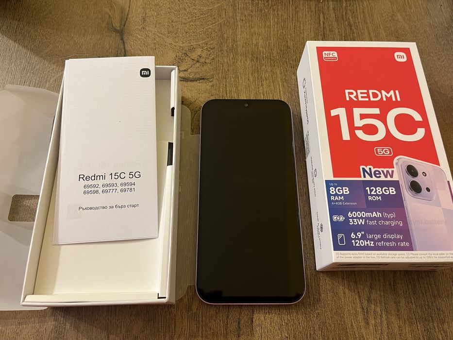 Redmi 15c 5G нов с гаранция