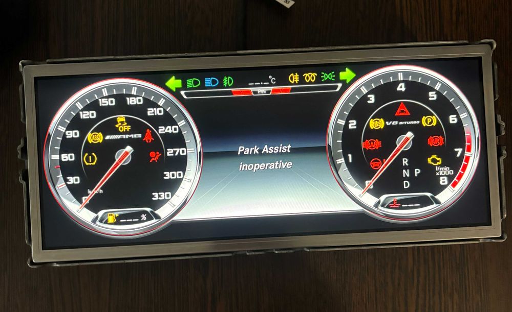 Продавам 2бр AMG Clusters Virgin Километраж W222 IC222 Преди Фейслифт