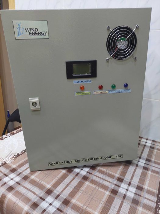 Tablou profesional pentru sistem eolian 48V – putere maximă 4000W (produs nou, testat)