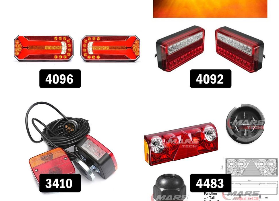 Лед Стопове за ремарке, камион, платформа, трактор, бус, кравана и др.