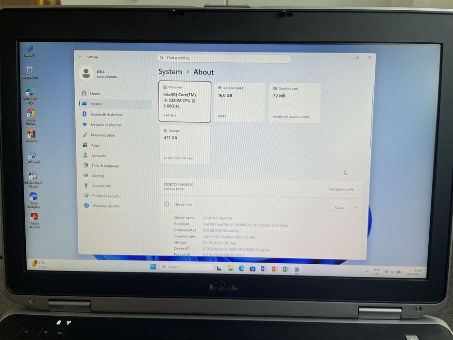 Лаптоп DELL Latitude E6530