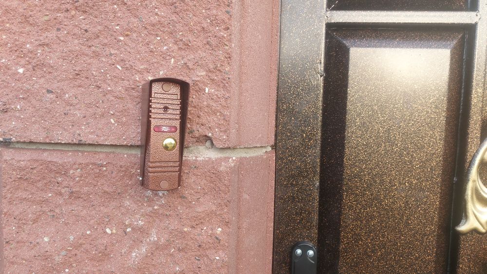 Установка видеодомофон