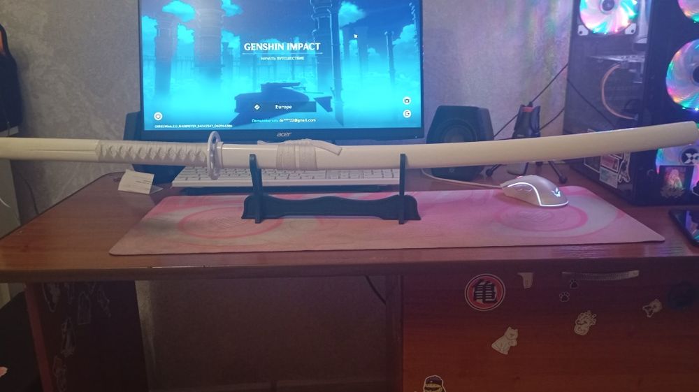 Продам катану белую