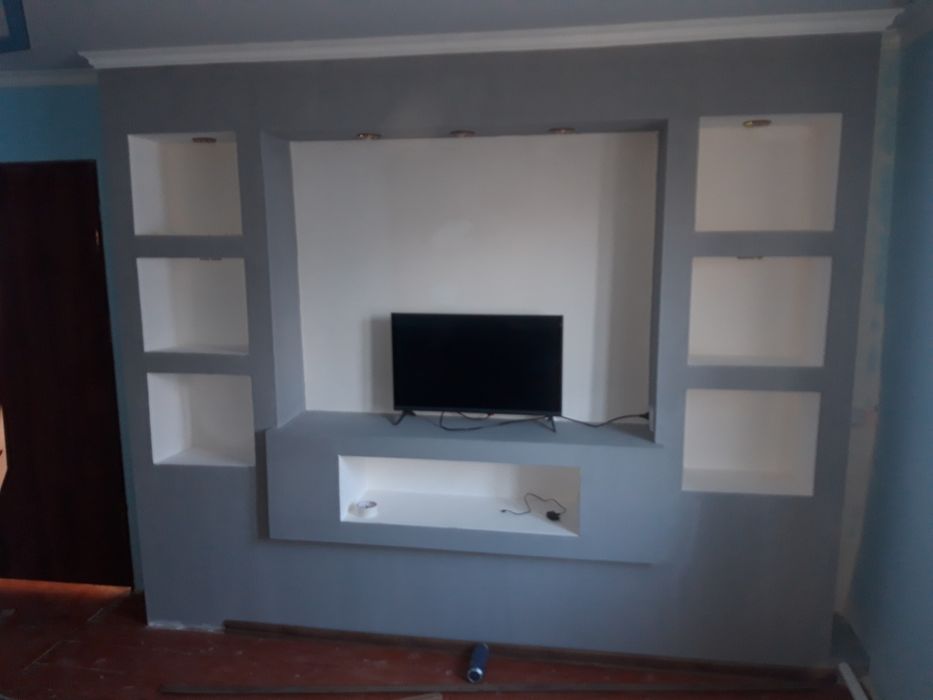 Гипсокартонные работы Бамбуковый панели