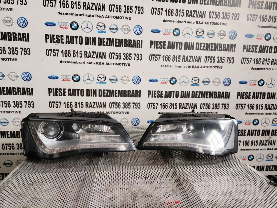 Faruri Far Stanga Dreapta Audi A8 4H D4 Led Bi-Xenon Adaptiv Volan Stanga Complete Cod 4H  4H Dezme