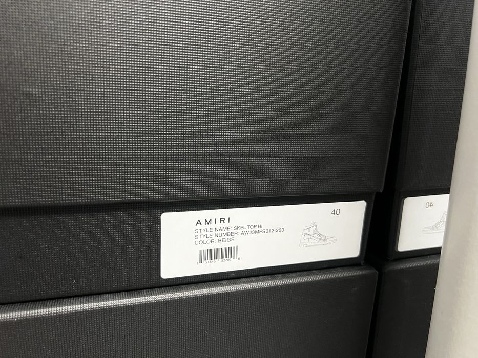 Adidasi Amiri Skeleton High, noi, originali (factura), marimea 40