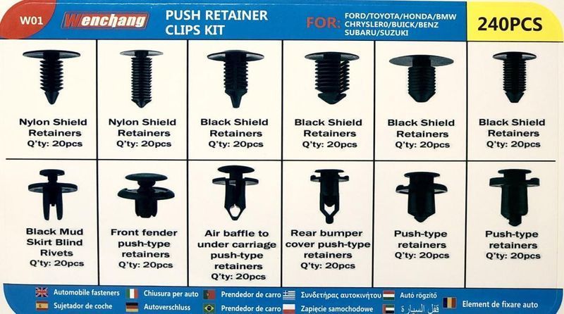 Щипки 2422-1 за Автомобил 240 Бр.