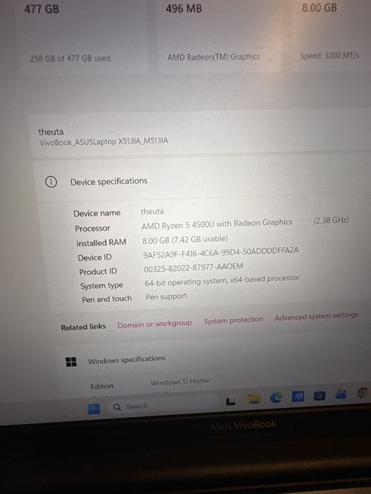 Asus Vivobook Laptop