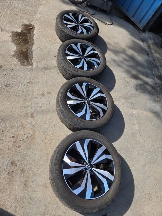 Оригинални джанти 17  5x100 за VW T-Cross / Taigo / Polo с летни гуми Continental 205/55/17