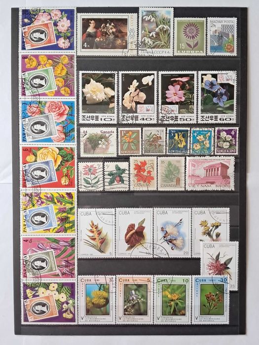 Пощенски марки тема ”Растения”.
